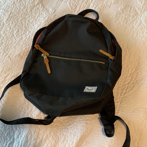 Herschel Supply Company Handbags - Herschel black backpack With red and white striped lining